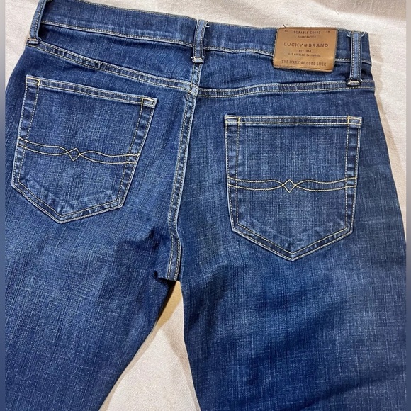 Mens Lucky Jeans 121 slim straight flawless 32x32 - Picture 2 of 6